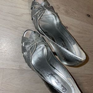 Silver Lulu Townsend high heels 7.5